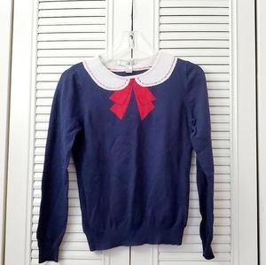 Forever 21 Peter Pan Collar Fitted Sweater